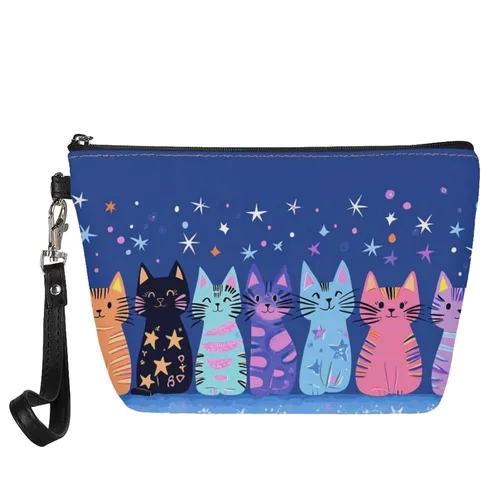 Miniatura 17 de Mumeson Patrón personalizado para mujer, bolsa de cosméticos de viaje, estuche de maquillaje, organizador de neceser de tocador