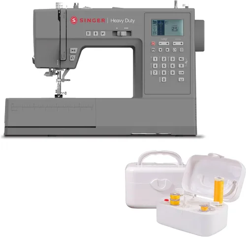 Miniatura 12 de SINGER Máquina de coser computarizada resistente 6700C con kit de accesorios Motor fuerte con potencia de perforación mejorada, 411 aplicaciones