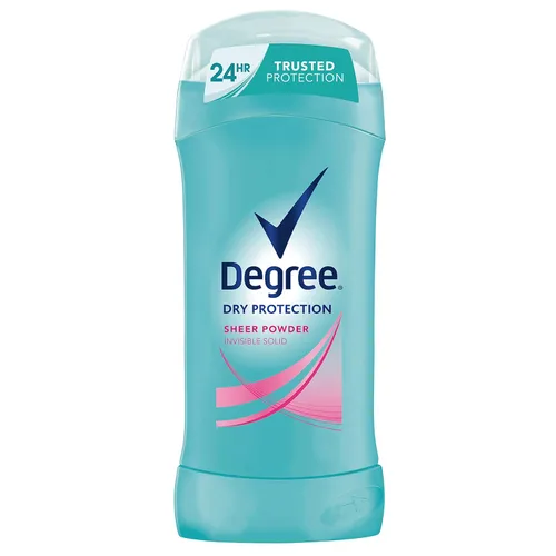 DEGREE Sheer Powder - Desodorante antitranspirante en barra, azul, 2.6 onzas