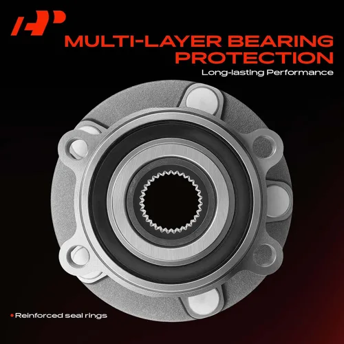 Miniatura 5 de A-Premium Cojinete de rueda delantera y conjunto de cubo con 5 lengüetas compatible con Mazda CX-5 2013-2022, 6 2014-2019