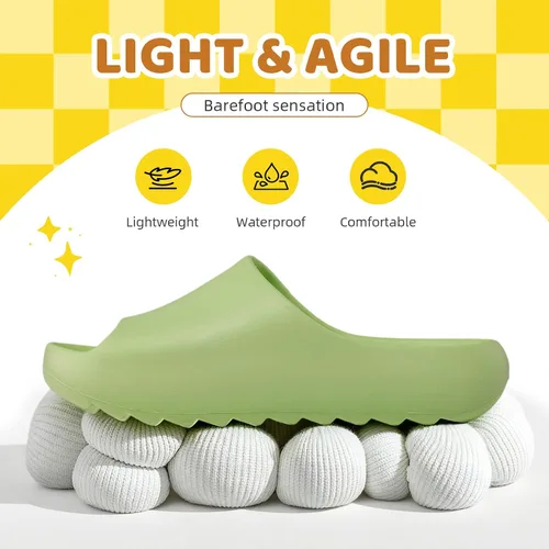 Miniatura 53 de Sandalias acolchadas para mujeres, hombres y niños, cómodas, antideslizantes, suaves, impermeables, para baño, ducha, sandalias acolchadas de suela