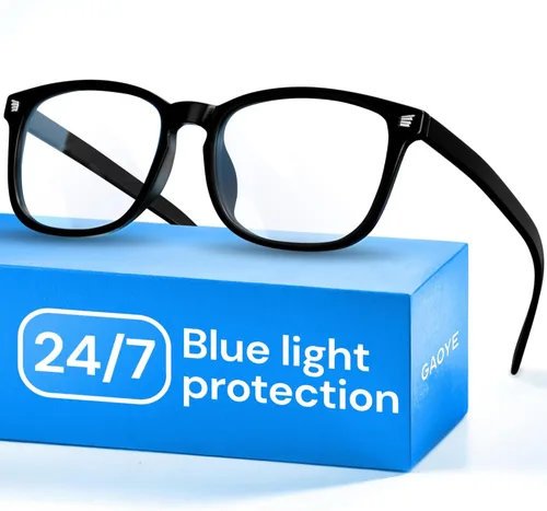 Miniatura 9 de Gaoye - Gafas de luz azul para computadora y juegos - Lentes anti rayos UV, resistentes a los arañazos y ajuste cómodo 2 negro y gris transparente