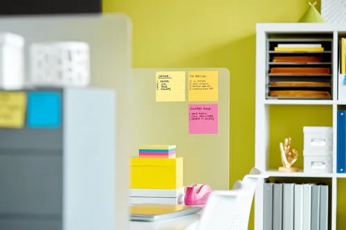 Miniatura 2 de Post-it Notas súper adhesivas, 12 blocs de notas adhesivas forradas, 4 x 4 pulgadas, suministros escolares, productos de oficina, notas adhesivas