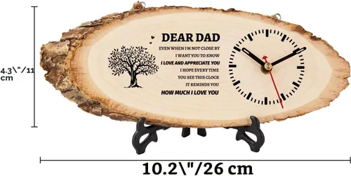 Miniatura 3 de BeauGift Regalos para hermano, Día del Padre, regalos de cumpleaños para hermanos de hermanas, hombres, amigos, reloj de madera, regalo