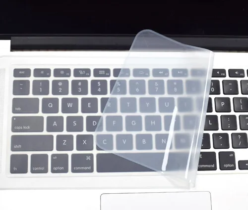 Miniatura 9 de Funda protectora de teclado universal de silicona de 12.2 x 5.1 pulgadas para portátil de 13.3 pulgadas y 14 pulgadas (sin teclado numérico), Azul