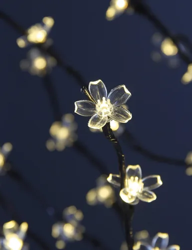 Miniatura 7 de LIGHTSHARE Árbol de Flor de Cerezo Iluminado con LED de 6.5 pies, 208L, blanco cálido, para decorar el jardín del hogar, primavera, verano, boda