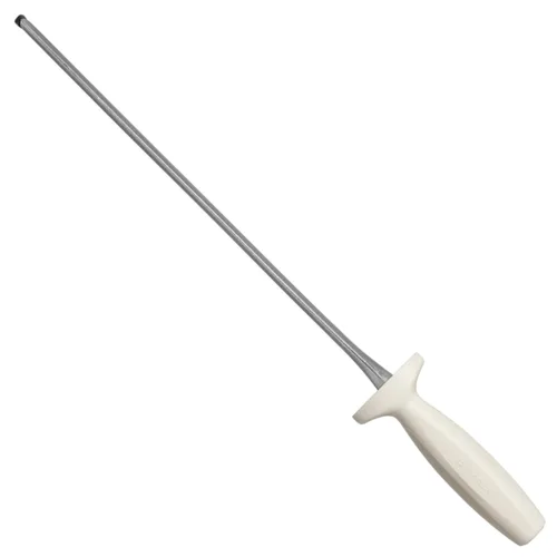 Dexter-Russell DDS-12PCP - Afilador de diamante, 12 pulgadas, uso húmedo o seco con mango seguro Sani, acero ovalado de grano medio para un