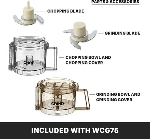 Miniatura 5 de Waring (WCG75) Procesador de alimentos de 3 tazas