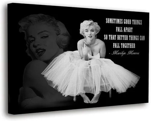 Miniatura 15 de SpiritualHands Marilyn Monroe - Lienzo decorativo para pared y póster – Decoración femenina moderna de maquillaje femenino, impresión de moda