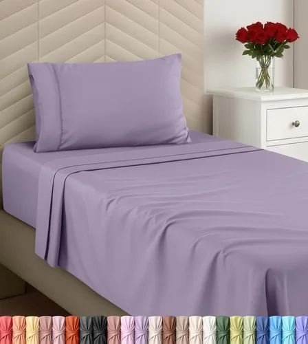 Miniatura 7 de Utopia Bedding - Juego de sábanas, tamaño individual, microfibra cepillada, suaves, esquinas profundas, incluye 1 encimera, 1 bajera y 1 fundas