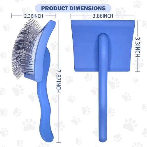 Miniatura 2 de Cepillo deslizante para perros, kit de aseo dorado para garabatos dorados, cepillos desmenuzadores para Goldendoodles, Labradoodles, Poodles, Azul