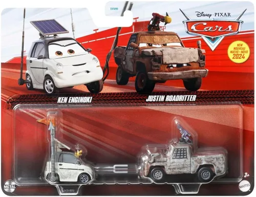 Cars de Disney y Pixar - Vehículo de juguete de 2 Camión RW & Auto EV