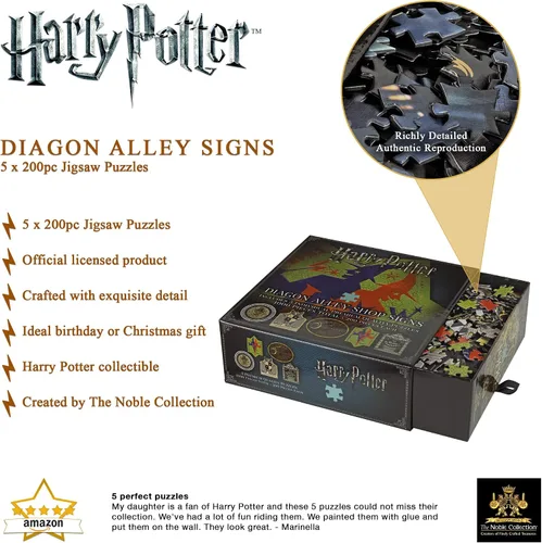 Miniatura 3 de The Noble Collection Harry Potter Diagon Alley Shop Signs Puzzle