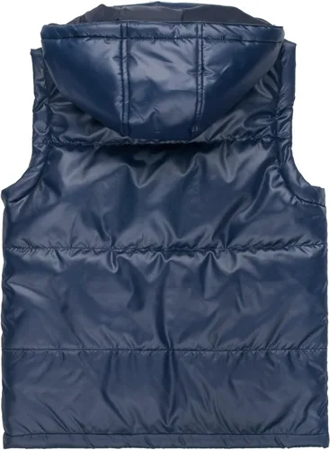 Miniatura 2 de MEILONGER Chaleco de invierno con capucha para niños, informal, grueso, cálido para exteriores