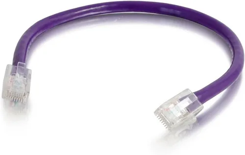 Miniatura 50 de C2G 24494 Cable cruzado Cat5e - Cable de conexión de red sin blindaje sin arranque, naranja (3 pies, 3.0 ft)