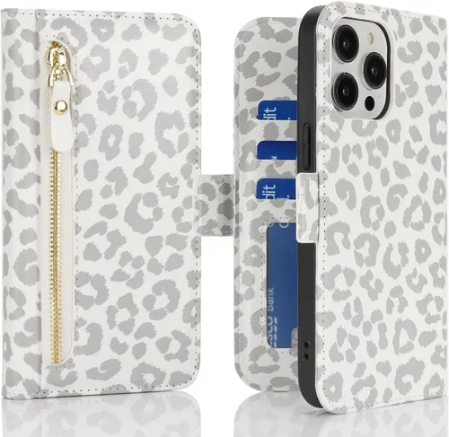 Miniatura 19 de Havaya Funda Cartera para iPhone 13 Pro Max e iPhone 12 Pro Max, Compatible con MagSafe 2 en 1, Desmontable Magnética con Portarjetas, Ranura