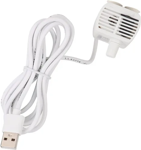 Miniatura 8 de USB mini sumergible, bajo ruido ahorro de energía de alta elevación, con fuente de alimentación de 3.5-9V CC, para peces acuario dispensador de agua