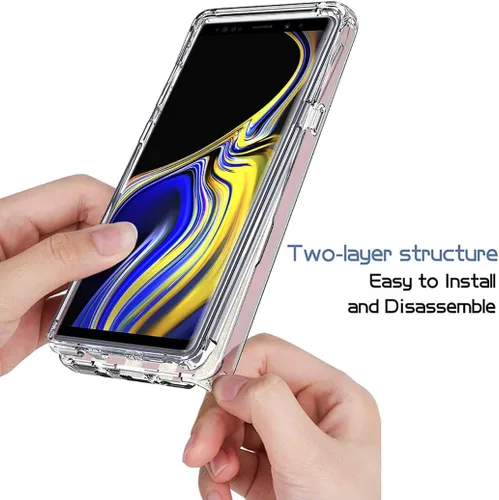 Miniatura 4 de Funda para Galaxy Note 9, Samsung Note 9 N960U con protector de pantalla de vidrio templado, funda protectora de cuerpo completo con bonito