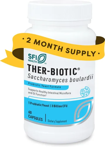 SFI Health Klaire Labs Ther-Biotic Saccharomyces Boulardii Probióticos para mujeres y hombres - Probióticos S Boulardii para la salud digestiva y