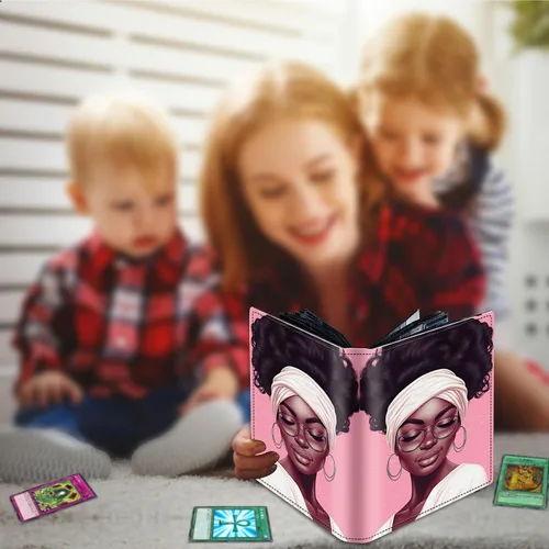 Miniatura 7 de Carpeta para tarjetas intercambiables, 4 bolsillos para tarjetas intercambiables, 160 bolsillos de doble cara, funda para tarjetas de tamaño Mujeres