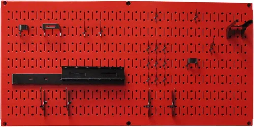 Miniatura 2 de Wall Control Sistema modular de organizador de herramientas de tablero perforado, unidad de almacenamiento de herramientas de metal montado