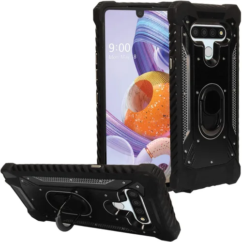 Miniatura 11 de Para LG Stylo 6 LM-Q730 (2020) - Funda híbrida con soporte de anillo - RS2 Negro