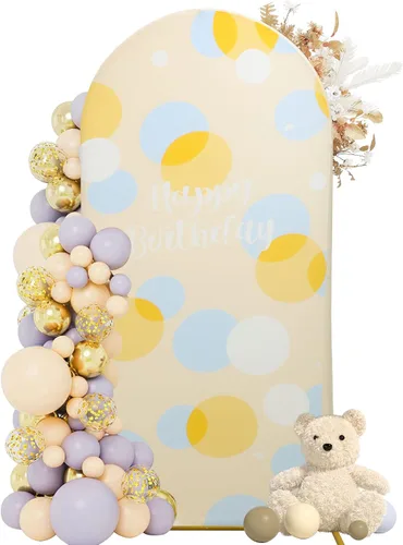 Miniatura 29 de Funda para arco de boda de 6 pies, tela elástica para arcos pequeños, cabinas de fotos y decoración de fiestas, para cumpleaños, duchas