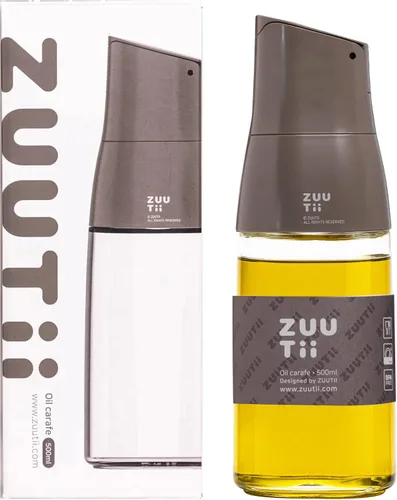 Miniatura 15 de Dispensador de Aceite de Oliva Zuutii, Envase de Aceite sin Goteo para Cocina. Dispensador de Vinagre, Botella de Vidrio para Cocina, 500ML, Crema