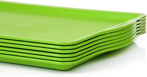 Miniatura 6 de Mintra Home Bandeja de servir duradera (1 unidad, verde) – Plato con asa de 14 pulgadas 'verde