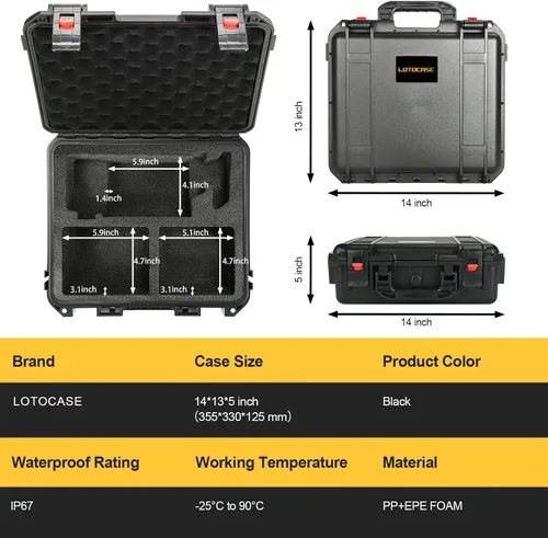 Miniatura 6 de Funda para multiherramienta oscilante Dewalt - Compatible con DCS356B DCS354B DCS353B, caja de herramientas protectora resistente