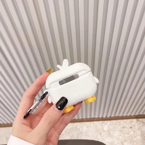 Miniatura 8 de Linda funda de pato para Airpod Pro/Pro 2 Gen 2022, divertidas fundas de silicona de dibujos animados 3D Kawaii Cool Air Pods Pro de 2ª