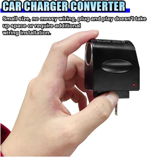 Miniatura 6 de Convertidor adaptador de CA a CC, CC 12V 500mA, adaptador de corriente para encendedor de cigarrillos de automóvil, enchufe de corriente