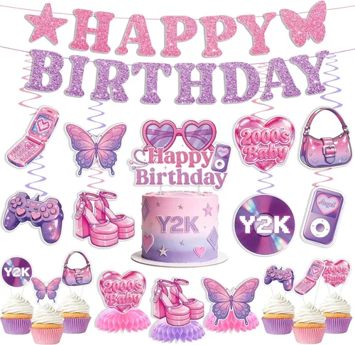 Miniatura 33 de 35 decoraciones de cumpleaños con texto en inglés "Isn't She Onederful", decoraciones de primer cumpleaños para niñas, fácil instalación, incluye