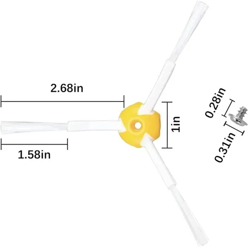 Miniatura 4 de Side Brush，Compatible For Roomba 600 700 694 692 690 680 660 665 651 650 614 760 770 780 776 782 785 500 595 585 564(0419IR80002)
