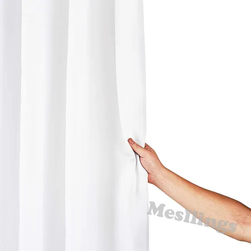 Miniatura 6 de Cortinas de ducha clásicas divertidas – Dachshund descansando en tela blanca colgada de poliéster tela de poliéster decoración de baño con ganchos