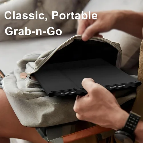 Miniatura 6 de Funda de teclado para iPad Pro de 12.9 pulgadas (modelo antiguo) 2015 1ª/2017 2ª generación - Teclado Bluetooth inalámbrico recargable, desmontable