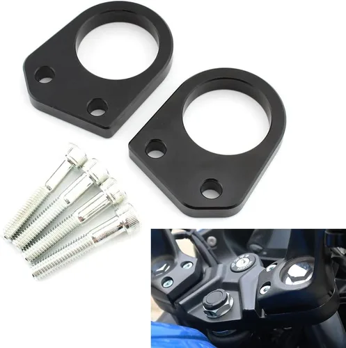 Miniatura 4 de Abrazadera de montaje espaciador elevador para manillar de motocicleta de 0.394 in para Suzuki GIXXER 250 SF