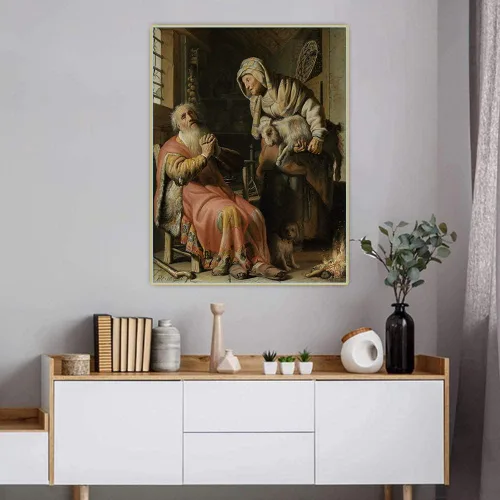 Miniatura 8 de Rembrandt - Kit de pintura de diamantes para adultos, 5D con taladro redondo completo, kit de pintura de diamantes para decoración del hogar