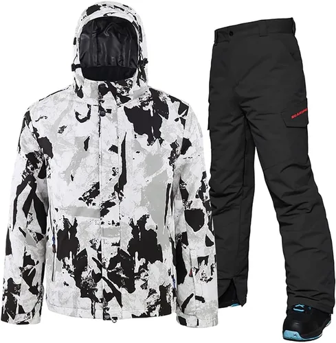 Miniatura 13 de HOTIAN Mens Ski Jackets Waterproof Snowsuits Insulated Outdoor Winter Coats