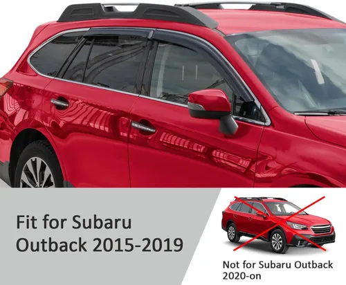 Miniatura 5 de Voron Glass Protectores de lluvia extra duraderos con cinta adhesiva para Subaru Outback 2015-2019, deflectores de ventana, viseras de ventana