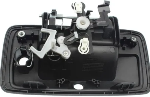 Miniatura 2 de Para GMC Sierra 1500 Manija de puerta trasera 2016 2017 2018 Exterior Negro imprimado con orificio para llave con orificio de leva Todos