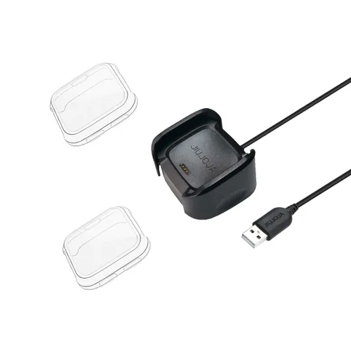 Miniatura 9 de Paquete de 2 bases de carga compatibles con cargador Fitbit Versa/Lite/SE, (no para Versa 2), soporte de cable para reloj inteligente