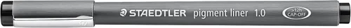 Staedtler Delineador de pigmentos, pluma fina para dibujo, dibujo, diario, 0.039 in, negro, 308 10-9
