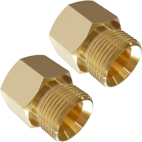 Miniatura 8 de Uenede 2 acopladores de latón para lavadora a presión, M22-0.551 in macho x 1/4 pulgadas conexión rápida, 5000PSI métrico, acoplamiento de pezón