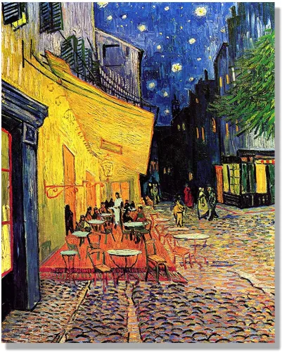 Miniatura 65 de ELITEAART- La noche estrellada por Vincent Van Gogh, pintura al óleo, reproducción de pintura al óleo, impresión en lienzo giclée, tamaño marcado