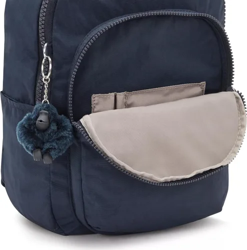 Miniatura 20 de Kipling Mochila pequeña Seoul para mujer, duradera, correas acolchadas para el hombro con funda para tableta, bolsa, Firma Emb, Mochila para tableta