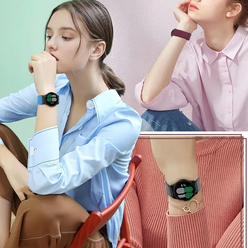Miniatura 6 de enkic Paquete de 10 bandas elásticas de 0.78 pulgadas compatibles con Samsung Galaxy Watch 6/5/4 de 1.575 pulgadas, 1.732 pulgadas, Watch 5