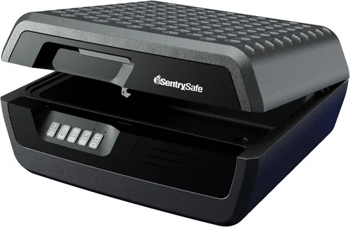 Miniatura 3 de SentrySafe Caja de seguridad ignífuga e impermeable con cerradura de teclado digital, caja de seguridad para documentos y joyas, 0.36 pies cúbicos