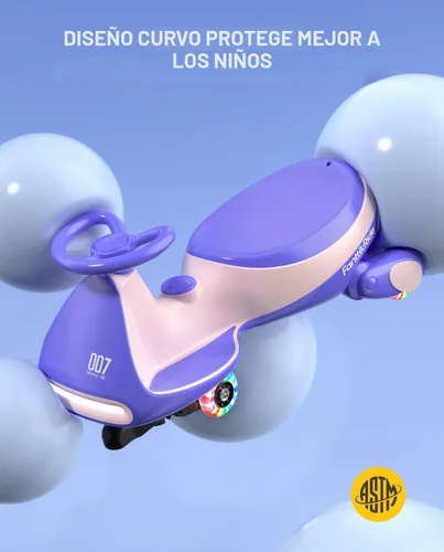 Miniatura 7 de FanttikRide N7 Classic - Coche eléctrico clásico con pedal, batería recargable, juguetes para montar, coche oscilante, 2 velocidades, antivuelco