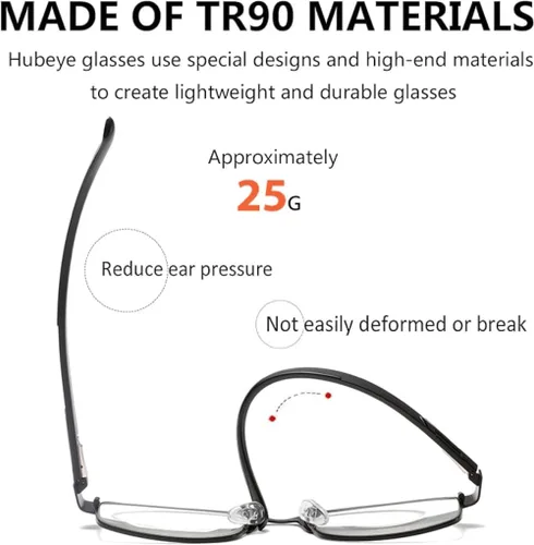 Miniatura 4 de B&Q 4 Pack Reading Glasses Men – Blue Light Blocking Readers for Men